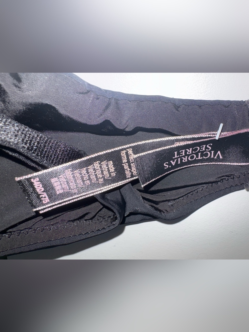 Victoria’s Secret Perfect Shape Bra 34DD Black NEW - Picture 7 of 8